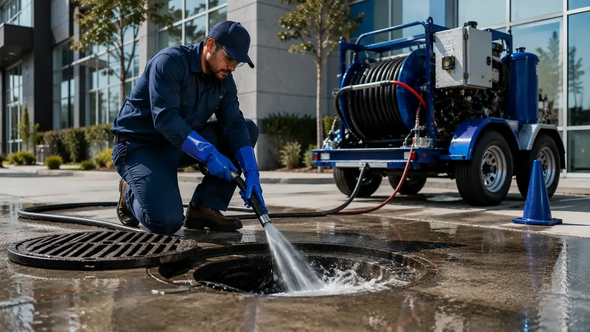 Commercial Hydro Jet Drain Cleaning in Wrightwood