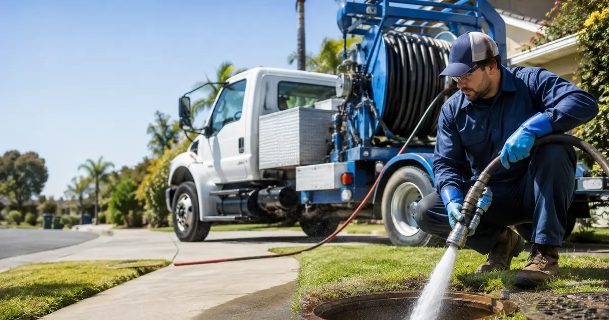 Hydro jet sewer cleaning Wrightwood
