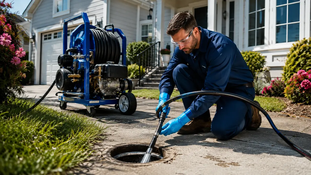 Residential Hydro Jet Drain Cleaning in Wrightwood